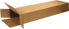 Made in USA - 4" Wide x 14" Long x 68" High Rectangle Corrugated Shipping Box - 1 Wall, Kraft (Color), 95 Lb Capacity - All Tool & Supply