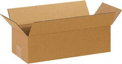 Made in USA - 6" Wide x 14" Long x 4" High Rectangle Corrugated Shipping Box - 1 Wall, Kraft (Color), 65 Lb Capacity - All Tool & Supply