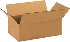 Made in USA - 8" Wide x 14" Long x 5" High Rectangle Corrugated Shipping Box - 1 Wall, Kraft (Color), 65 Lb Capacity - All Tool & Supply