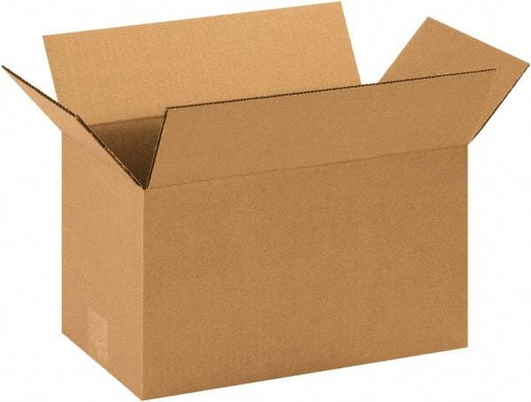 Made in USA - 8" Wide x 14" Long x 8" High Rectangle Corrugated Shipping Box - 1 Wall, Kraft (Color), 65 Lb Capacity - All Tool & Supply