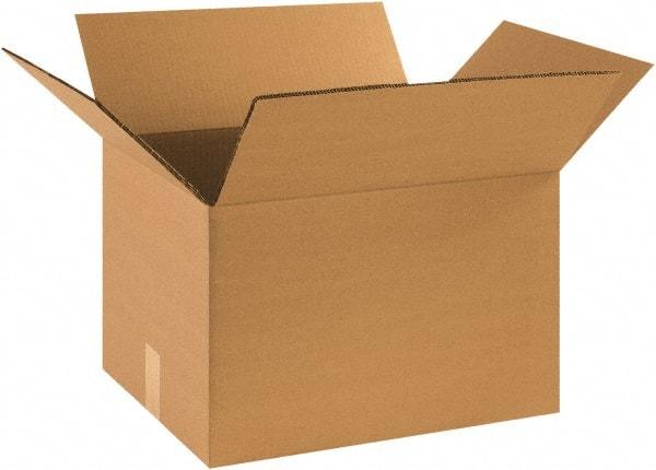 Made in USA - 10" Wide x 14" Long x 8" High Rectangle Heavy Duty Corrugated Box - 2 Walls, Kraft (Color), 100 Lb Capacity - All Tool & Supply