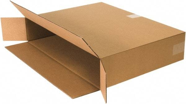 Made in USA - 6" Wide x 24" Long x 18" High Rectangle Corrugated Shipping Box - 1 Wall, Kraft (Color), 95 Lb Capacity - All Tool & Supply