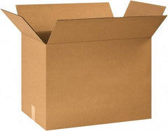 Made in USA - 16" Wide x 24" Long x 18" High Rectangle Corrugated Shipping Box - 1 Wall, Kraft (Color), 65 Lb Capacity - All Tool & Supply