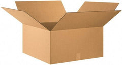 Made in USA - 26" Wide x 26" Long x 14" High Rectangle Corrugated Shipping Box - 1 Wall, Kraft (Color), 65 Lb Capacity - All Tool & Supply