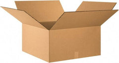 Made in USA - 26" Wide x 26" Long x 12" High Square Heavy Duty Corrugated Box - 2 Walls, Kraft (Color), 100 Lb Capacity - All Tool & Supply