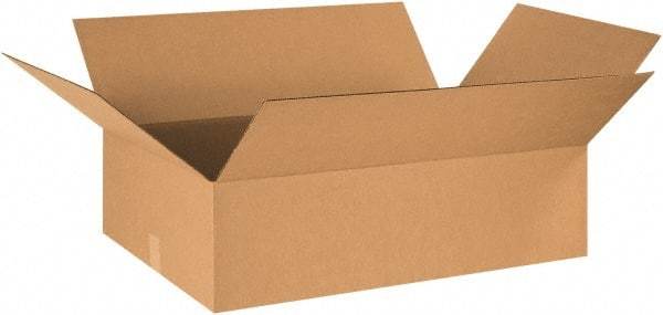 Made in USA - 17" Wide x 29" Long x 7" High Rectangle Corrugated Shipping Box - 1 Wall, Kraft (Color), 65 Lb Capacity - All Tool & Supply