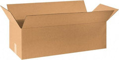 Made in USA - 12" Wide x 32" Long x 10" High Rectangle Corrugated Shipping Box - 1 Wall, Kraft (Color), 65 Lb Capacity - All Tool & Supply