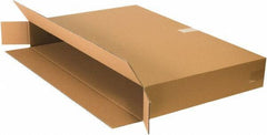 Made in USA - 5" Wide x 36" Long x 24" High Rectangle Corrugated Shipping Box - 1 Wall, Kraft (Color), 65 Lb Capacity - All Tool & Supply