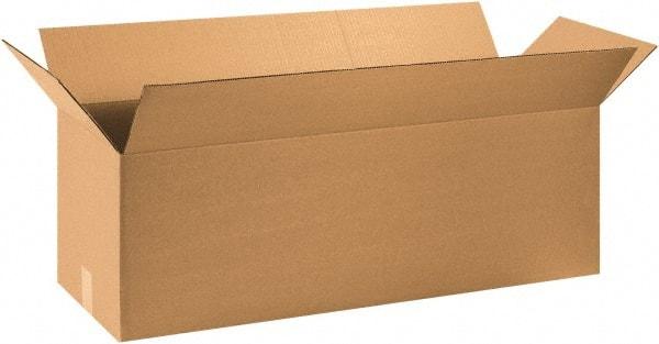 Made in USA - 14" Wide x 40" Long x 14" High Rectangle Corrugated Shipping Box - 1 Wall, Kraft (Color), 65 Lb Capacity - All Tool & Supply