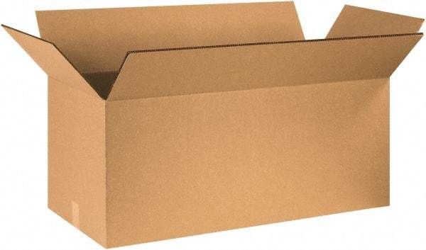 Made in USA - 16" Wide x 36" Long x 16" High Rectangle Heavy Duty Corrugated Box - 2 Walls, Kraft (Color), 100 Lb Capacity - All Tool & Supply