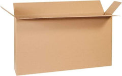 Made in USA - 8" Wide x 54" Long x 28" High Rectangle Corrugated Shipping Box - 1 Wall, Kraft (Color), 95 Lb Capacity - All Tool & Supply