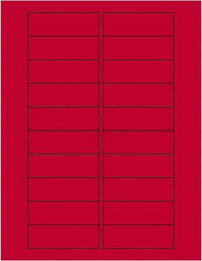 Tape Logic - 3" Long, Fluorescent Red Paper Laser Label - For Laser Printers - All Tool & Supply