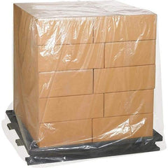 Made in USA - 68" Long x 65" Wide x 82" High Pallet Cover - Clear, Case, 25 Piece - All Tool & Supply