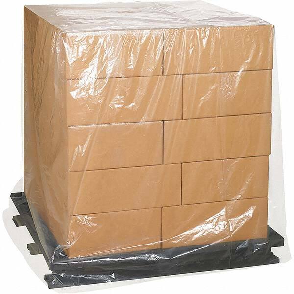 Made in USA - 46" Long x 48" Wide x 96" High Pallet Cover - Clear, Case, 25 Piece - All Tool & Supply