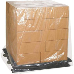 Made in USA - 65" Long x 68" Wide x 87" High Pallet Cover - Clear, Case, 50 Piece - All Tool & Supply