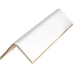 Made in USA - 36" Long x 2-1/2" Wide x 2-1/2" High Edge Guard - White, Pallet - All Tool & Supply