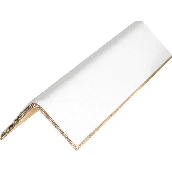 Made in USA - 40" Long x 2-1/2" Wide x 2-1/2" High Edge Guard - White, Case - All Tool & Supply