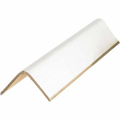 Made in USA - 48" Long x 2-1/2" Wide x 2-1/2" High Edge Guard - White, Pallet - All Tool & Supply