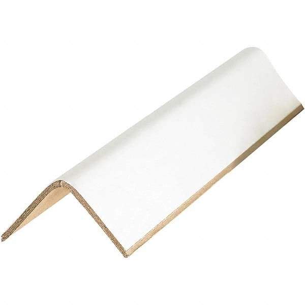 Made in USA - 36" Long x 2-1/2" Wide x 2-1/2" High Edge Guard - White, Case - All Tool & Supply