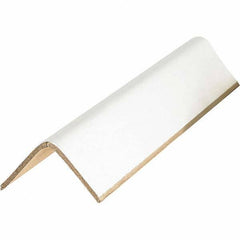 Made in USA - 30" Long x 2-1/2" Wide x 2-1/2" High Edge Guard - White, Case - All Tool & Supply