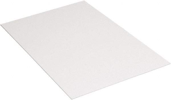 Made in USA - 18" Long x 24" Wide Corrugated Sheet - White - All Tool & Supply