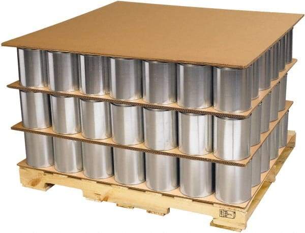 Made in USA - 96" Long x 48" Wide Triple Wall Corrugated Sheet - Kraft - All Tool & Supply