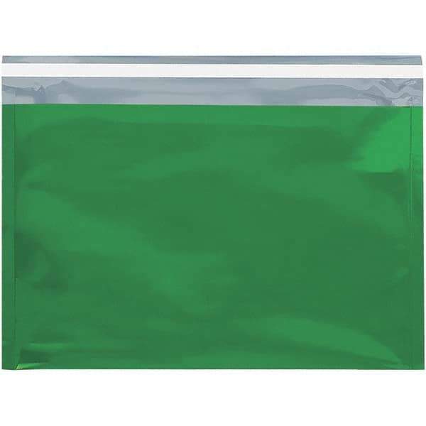 Value Collection - 12-3/4" Long x 9-1/2" Wide Peel-Off Self-Seal Metallic Mailer - Green - All Tool & Supply