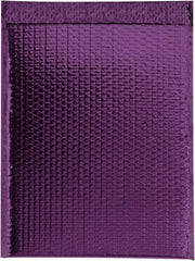 Made in USA - 17-1/2" Long x 16" Wide Peel-Off Self-Seal Bubble Mailer - Purple - All Tool & Supply