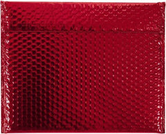 Made in USA - 11" Long x 13-3/4" Wide Peel-Off Self-Seal Bubble Mailer - Red - All Tool & Supply