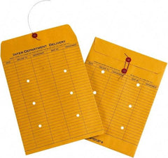 Made in USA - 13" Long x 10" Wide Draw String Inter-Department Envelope - Kraft - All Tool & Supply