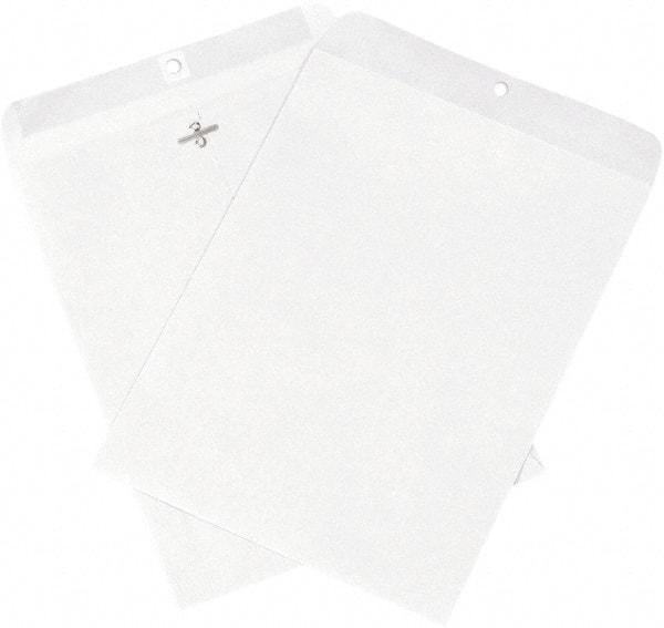 Made in USA - 12" Long x 9" Wide Clasp Envelope - White - All Tool & Supply