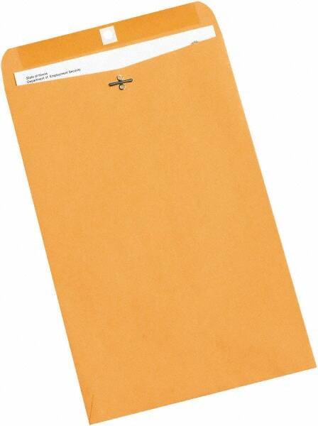 Made in USA - 14-1/2" Long x 9-1/4" Wide Clasp Brown Kraft Envelope - Kraft - All Tool & Supply