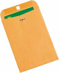 Made in USA - 10" Long x 7" Wide Clasp Brown Kraft Envelope - Kraft - All Tool & Supply