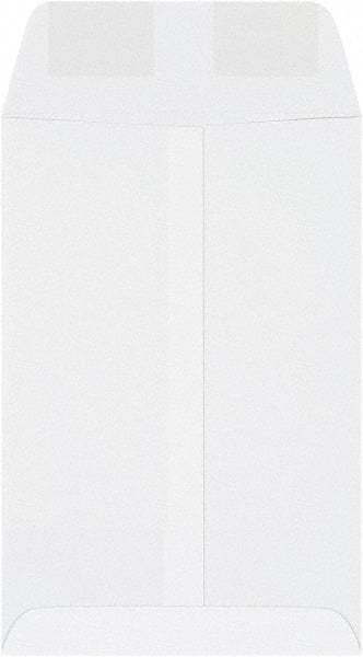 Made in USA - 9" Long x 6" Wide Gummed Flap Plain White Envelope - White - All Tool & Supply