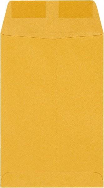 Made in USA - 9" Long x 6" Wide Gummed Flap Brown Kraft Envelope - Kraft - All Tool & Supply