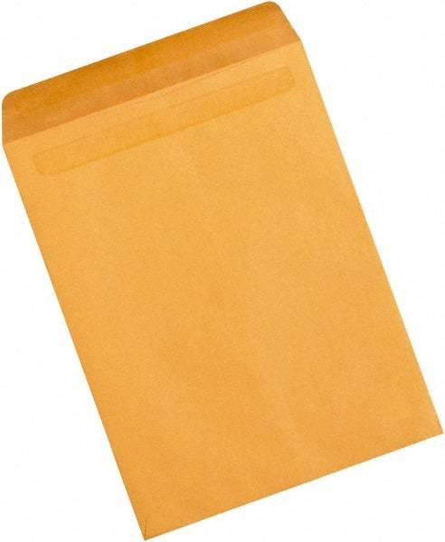 Made in USA - 15-1/2" Long x 12" Wide Self Seal Natural Kraft Envelope - Kraft - All Tool & Supply