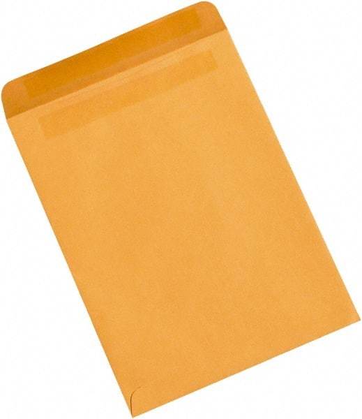 Made in USA - 12-1/2" Long x 9-1/2" Wide Self Seal Natural Kraft Envelope - Kraft - All Tool & Supply