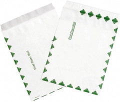 Dupont - 12" Long x 9" Wide Peel-Off Self-Seal Tyvek Flat Catalog Envelopes - White/Green - All Tool & Supply