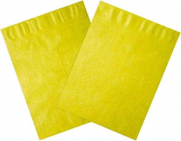 Dupont - 15-1/2" Long x 12" Wide Peel-Off Self-Seal Tyvek Flat Catalog Envelopes - Yellow - All Tool & Supply