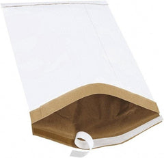 Made in USA - 16" Long x 10-1/2" Wide Peel-Off Self-Seal Padded Mailer - White - All Tool & Supply