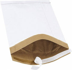 Made in USA - 14-1/2" Long x 9-1/2" Wide Peel-Off Self-Seal Padded Mailer - White - All Tool & Supply