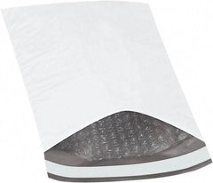 Made in USA - 10" Long x 6-1/2" Wide Peel-Off Self-Seal Padded Mailer - White - All Tool & Supply