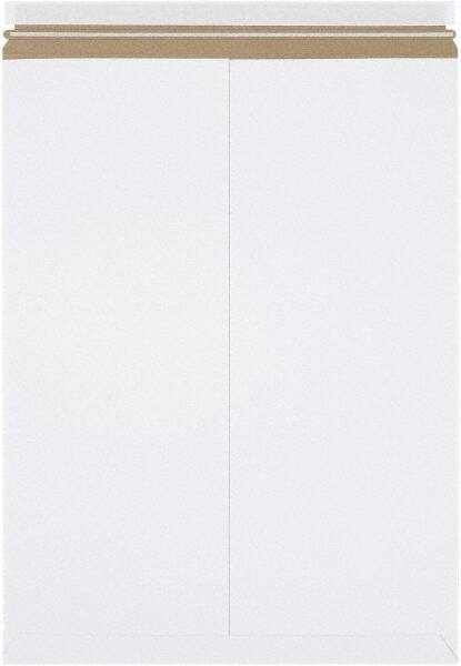 Made in USA - 24" Long x 18" Wide Peel-Off Self-Seal Flat Mailer - White - All Tool & Supply