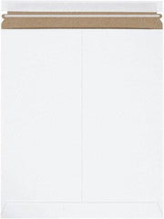 Made in USA - 15" Long x 12-3/4" Wide Peel-Off Self-Seal Flat Mailer - White - All Tool & Supply