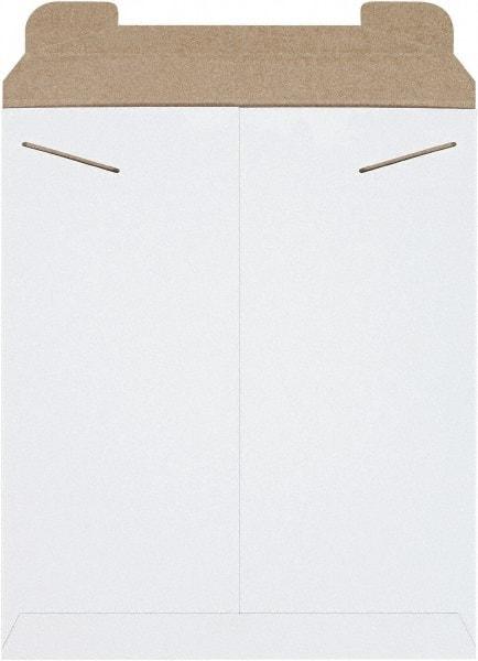 Made in USA - 15" Long x 12-3/4" Wide Regular Flat Mailer - White - All Tool & Supply