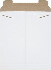 Made in USA - 15" Long x 12-3/4" Wide Regular Flat Mailer - White - All Tool & Supply