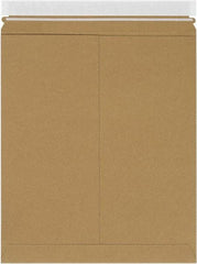 Made in USA - 15" Long x 12-3/4" Wide Peel-Off Self-Seal Flat Mailer - Kraft - All Tool & Supply