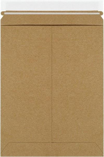 Made in USA - 11-1/2" Long x 9" Wide Peel-Off Self-Seal Flat Mailer - Kraft - All Tool & Supply