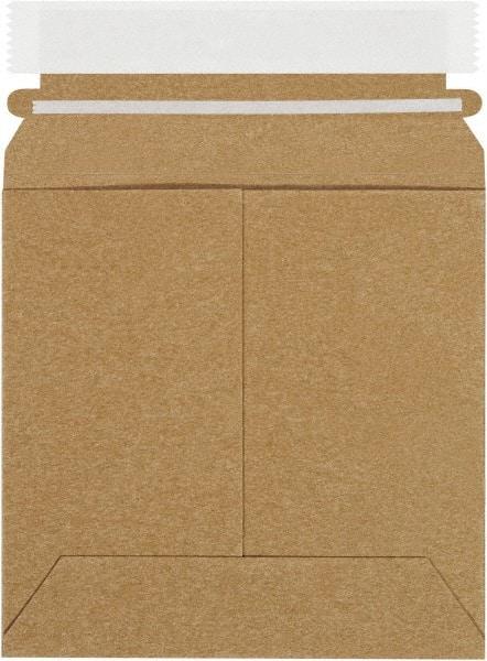 Made in USA - 6" Long x 6" Wide Peel-Off Self-Seal Flat Mailer - Kraft - All Tool & Supply