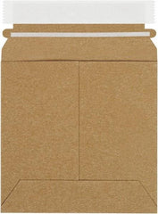 Made in USA - 6" Long x 6" Wide Peel-Off Self-Seal Flat Mailer - Kraft - All Tool & Supply